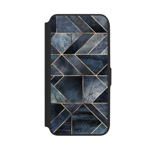 Samsung Galaxy A16 5G NIVOflip Abstraktes Natur-Dunkelblau