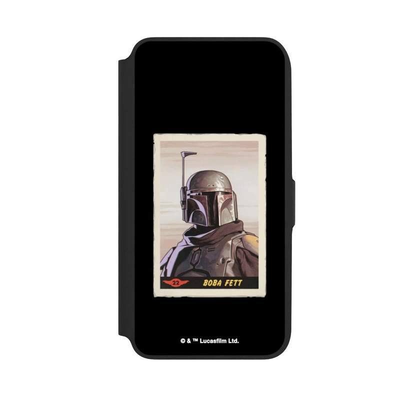 Galaxy A16 5G NIVOflip Boba Fett Badges Schwarzer Hintergrund