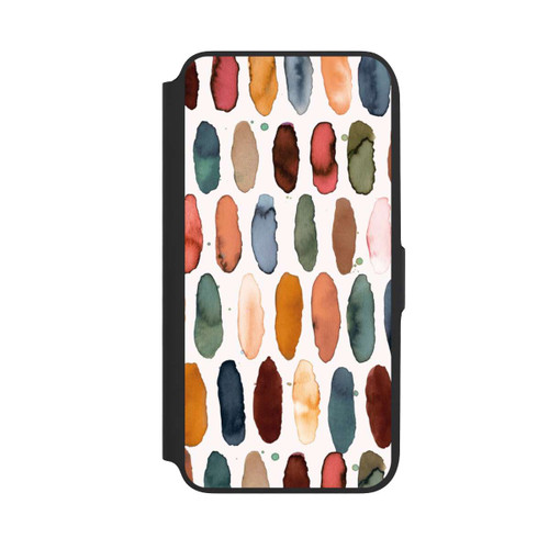Samsung Galaxy A16 5G NIVOflip Traits d'aquarelle Minéral Terracotta
