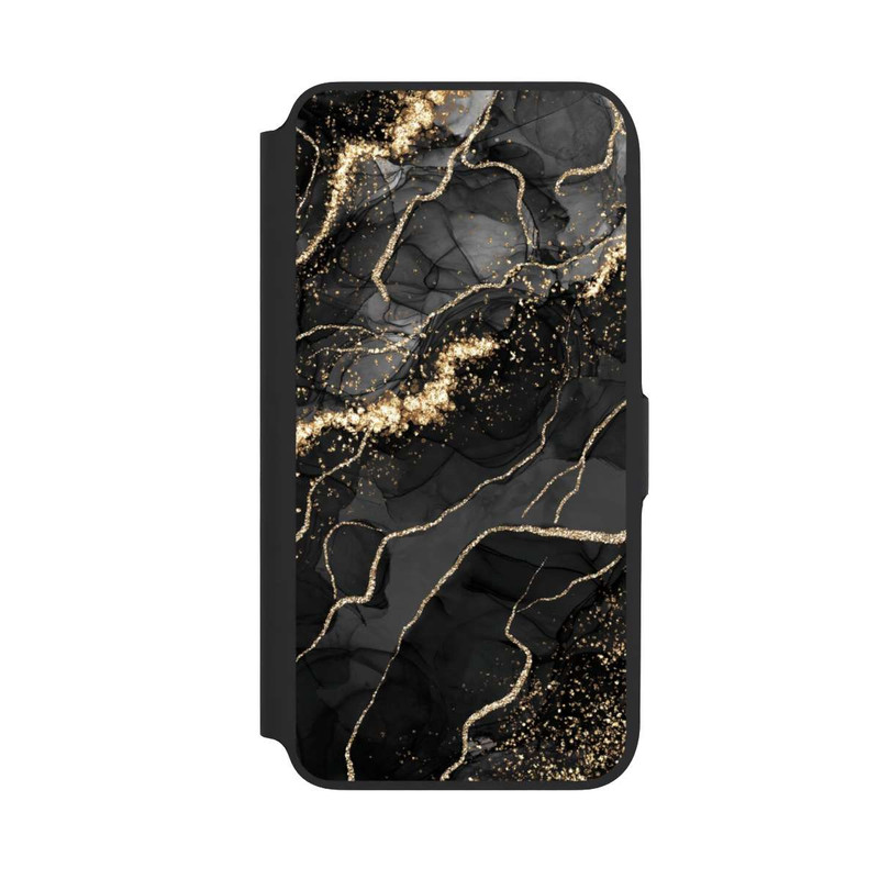 Galaxy A16 5G NIVOflip Look Spirales de Marbre Sombre & Or