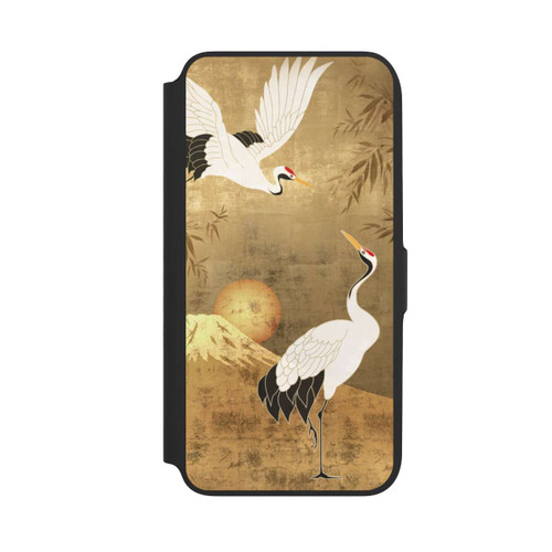 Samsung Galaxy A16 5G NIVOflip Kraniche Gold Japan 1