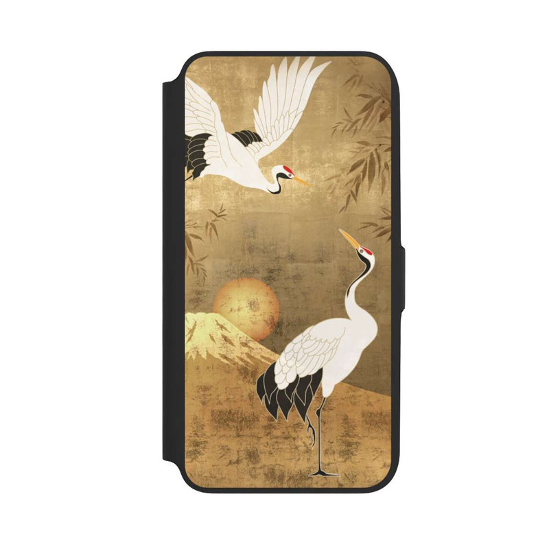 Galaxy A16 5G NIVOflip Kraniche Gold Japan 1