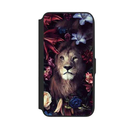 Samsung Galaxy A16 5G NIVOflip Löwe Blumenrahmen