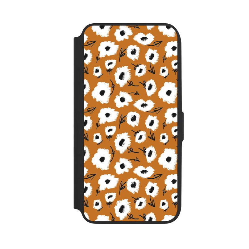 Galaxy A16 5G NIVOflip Blumenmuster Ocker