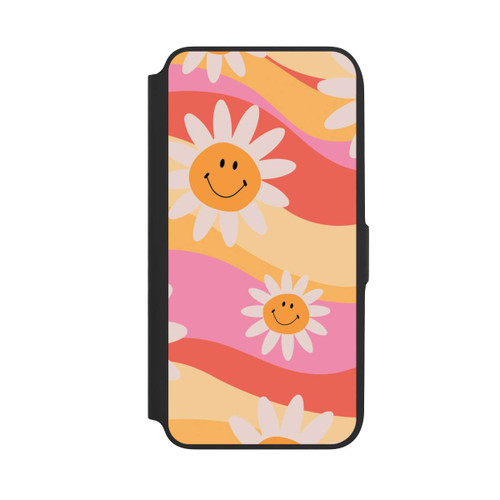 Samsung Galaxy A16 5G NIVOflip Retro Smiles Orange Colorful