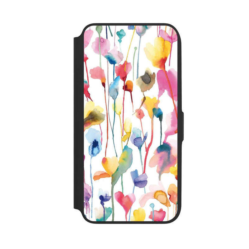 Galaxy A16 5G NIVOflip Aquarell Wildblumen bunt