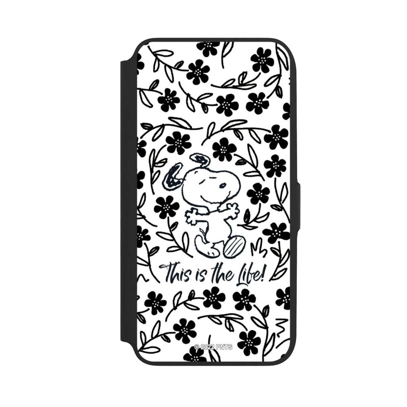 Galaxy A16 5G NIVOflip Snoopy This Is The Life Noir & Blanc
