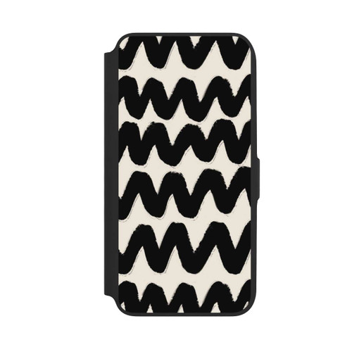 Samsung Galaxy A16 5G NIVOflip Vagues Noires Pattern