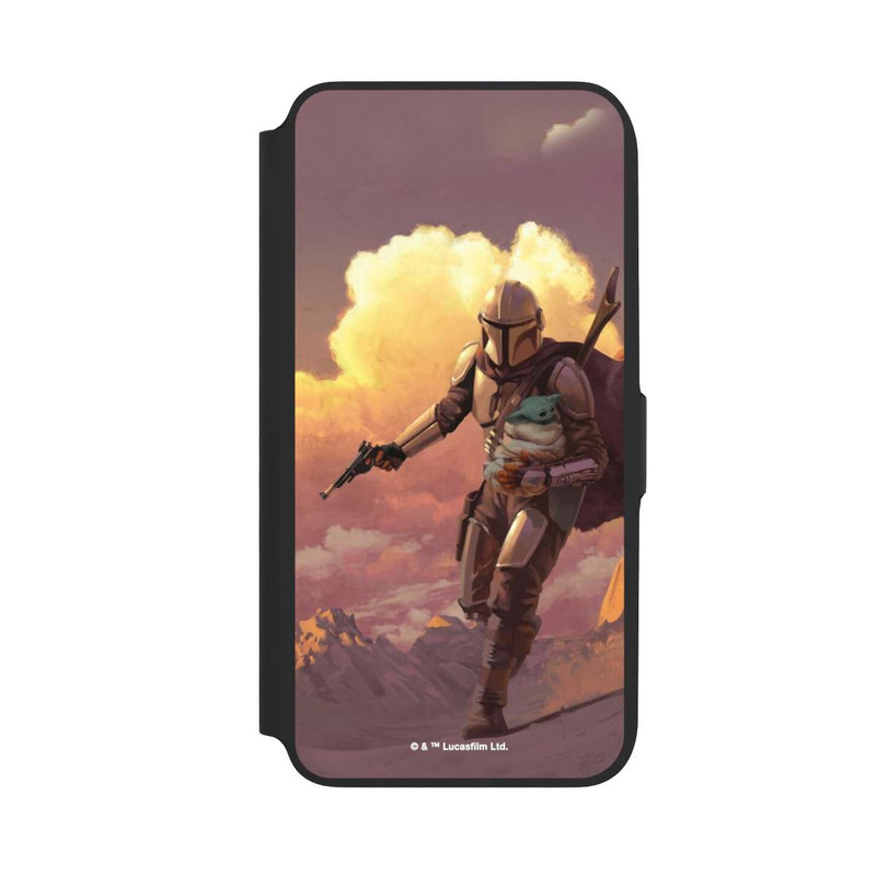 Galaxy A16 5G NIVOflip Les nuages ​​du coucher du soleil Mandalorien et Grogu