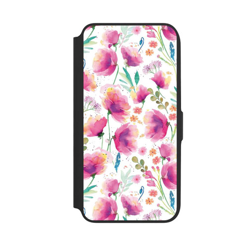 Samsung Galaxy A16 5G NIVOflip Abstrakte Mohnblumen aquarell