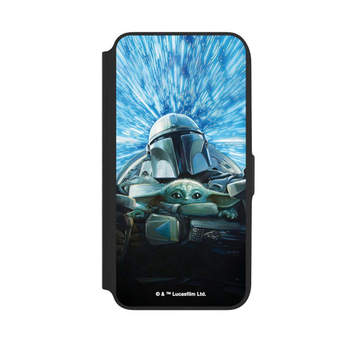 Samsung Galaxy A16 5G NIVOflip Grogu and Mando Flying Blue