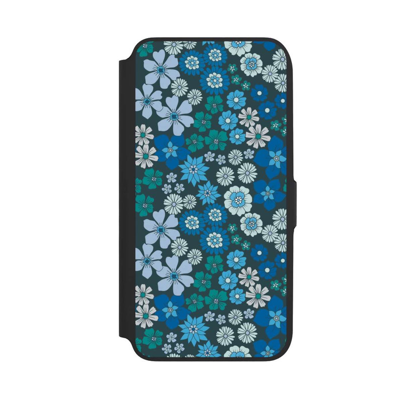 Galaxy A16 5G NIVOflip Blaue Blumen DeinDesign