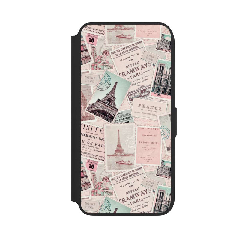 Galaxy A16 5G NIVOflip Vintage Paris Postcards Pattern