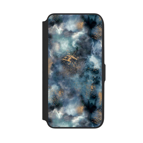 Samsung Galaxy A16 5G NIVOflip Smoky Marble Watercolor Navy