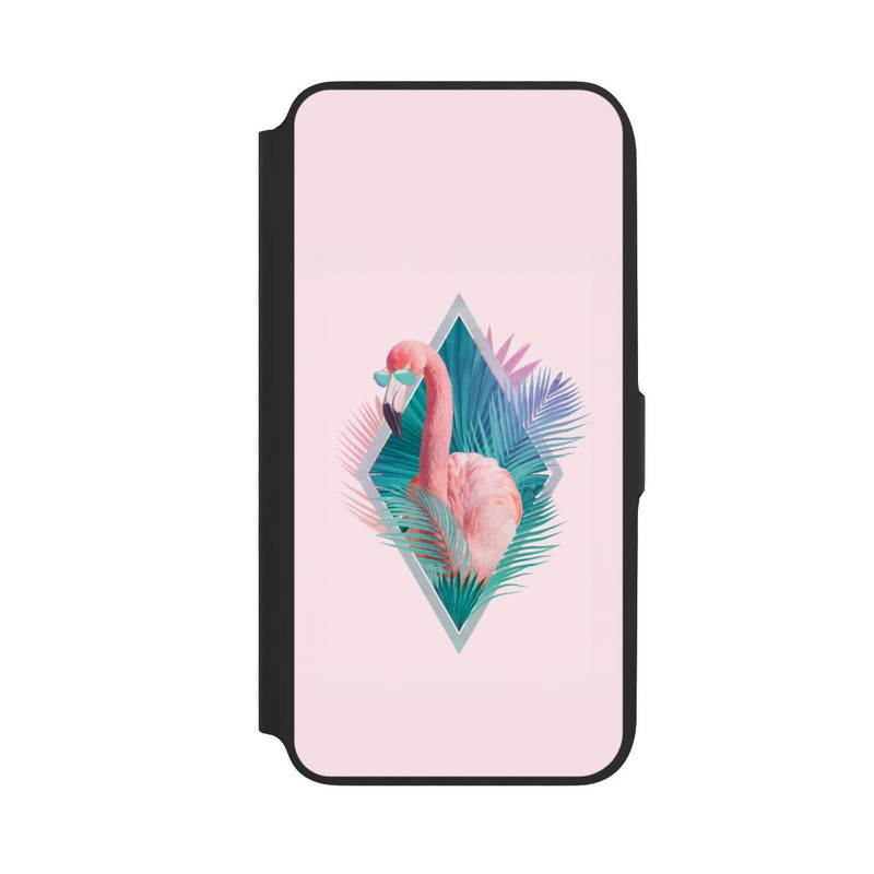 Galaxy A16 5G NIVOflip Feuilles tropicales Flamant