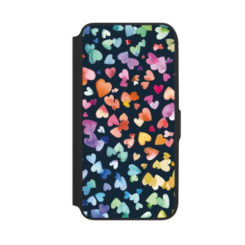 Samsung Galaxy A16 5G NIVOflip Valentinstag Herzen Schwarz