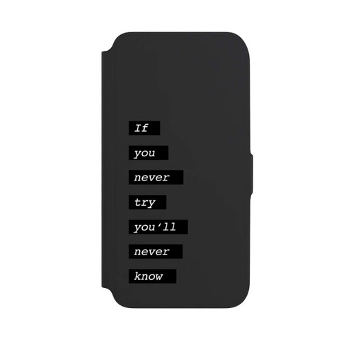 Samsung Galaxy A16 5G NIVOflip If You Try Black Transparent