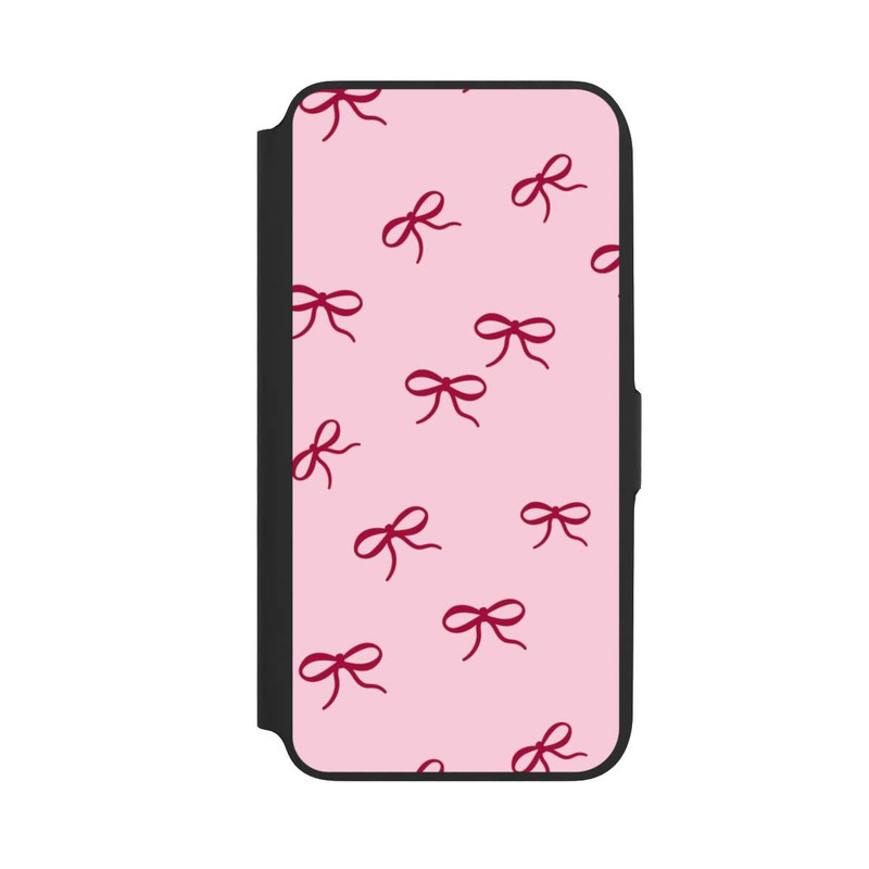 Galaxy A16 5G NIVOflip Schleifen Muster Rot Pink