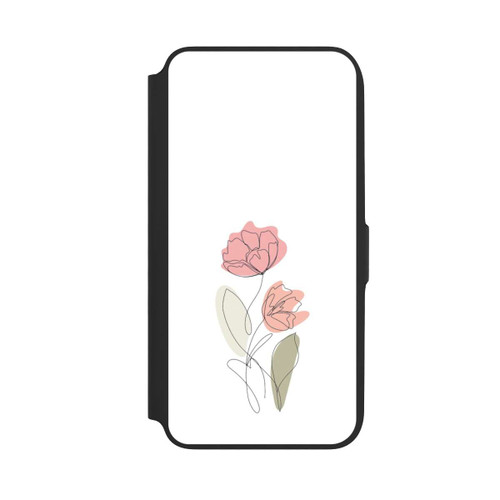 Samsung Galaxy A16 5G NIVOflip Flower Line Art Red