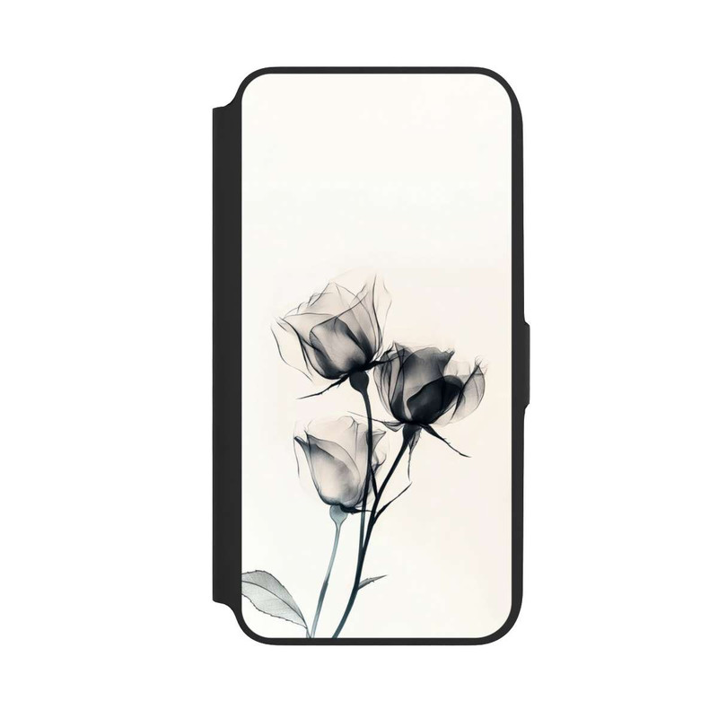 Galaxy A16 5G NIVOflip Schwarze Blume