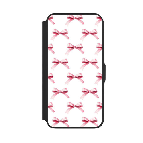 Samsung Galaxy A16 5G NIVOflip Pink Bow on White Pattern