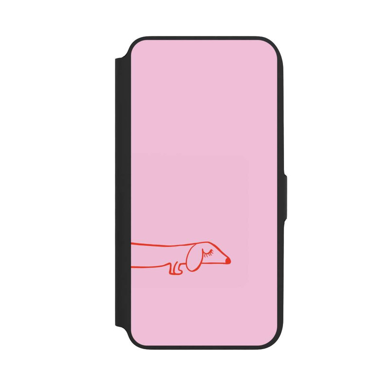 Galaxy A16 5G NIVOflip Dachshund Illustration Pink