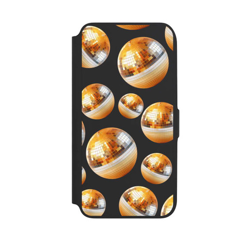 Samsung Galaxy A16 5G NIVOflip Discokugel Party Gold Orange Transparent mit KI