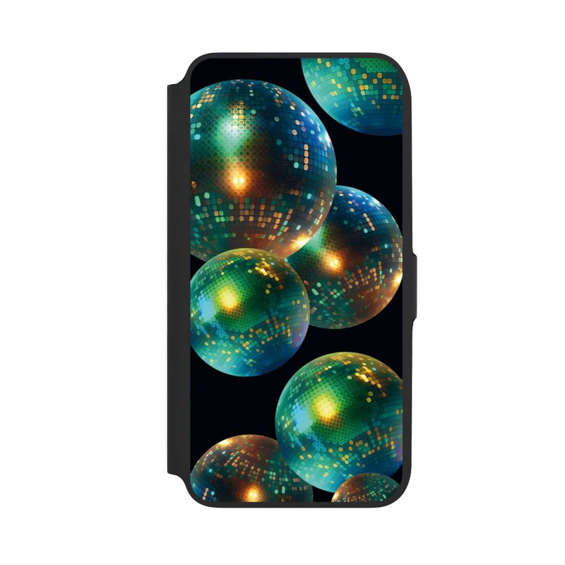 Galaxy A16 5G NIVOflip Discokugel Dekoration Schwarz mit KI