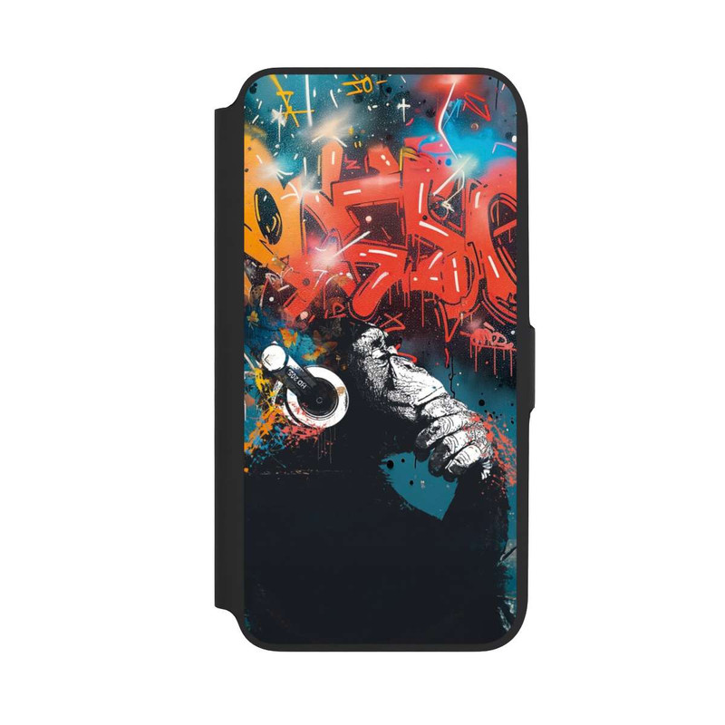 Galaxy A16 5G NIVOflip Affe Stereo Kopfhörer Graffiti Street Art
