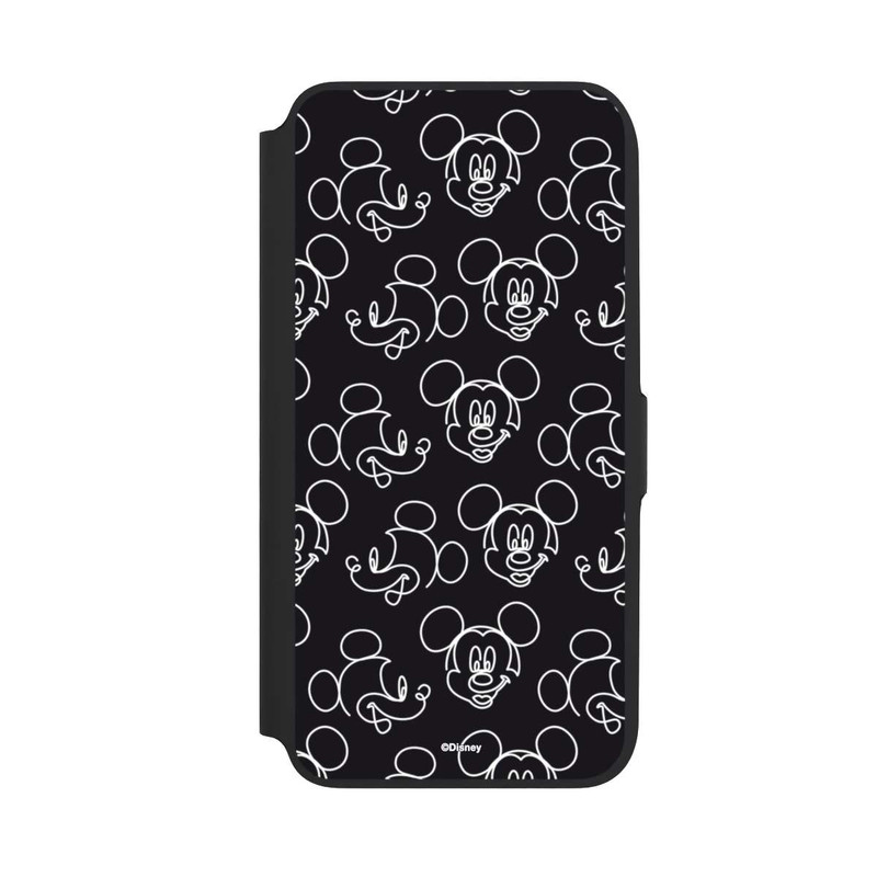 Galaxy A16 5G NIVOflip Disney Mickey Faces Black Line Art Pattern