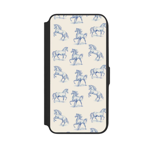Samsung Galaxy A16 5G NIVOflip Horses Pattern Toile de Jouy mit KI