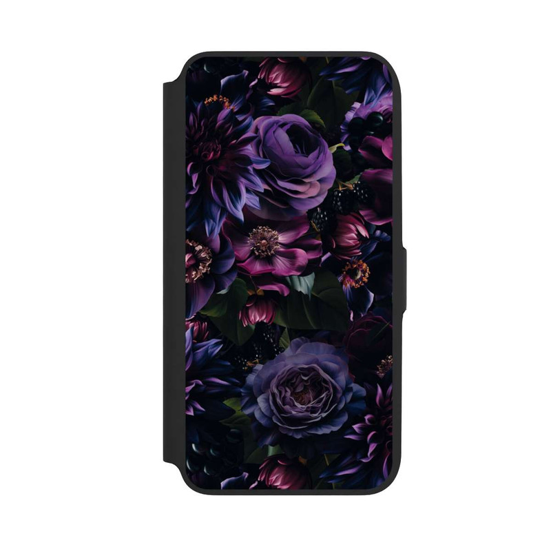 Galaxy A16 5G NIVOflip Dark Purple Flowers