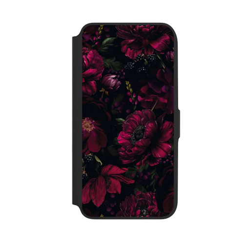 Samsung Galaxy A16 5G NIVOflip Dunkle Rote Blumen Liebe