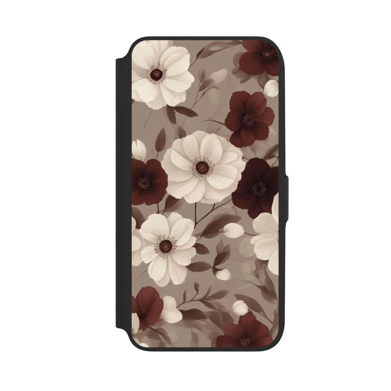 Galaxy A16 5G NIVOflip Negative Flower Bordeaux White with AI