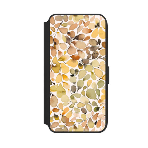 Samsung Galaxy A16 5G NIVOflip Eukalyptus Aquarellblätter Braun Herbst
