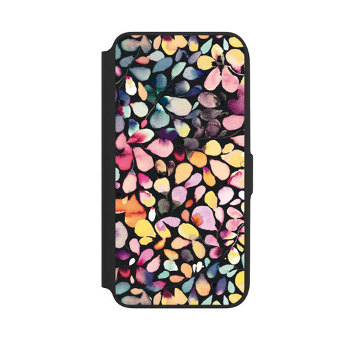 Samsung Galaxy A16 5G NIVOflip Eucalyptus Watercolor Leaves Black