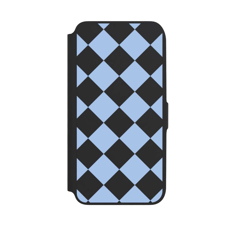 Galaxy A16 5G NIVOflip Checked Pattern Light Blue without Background