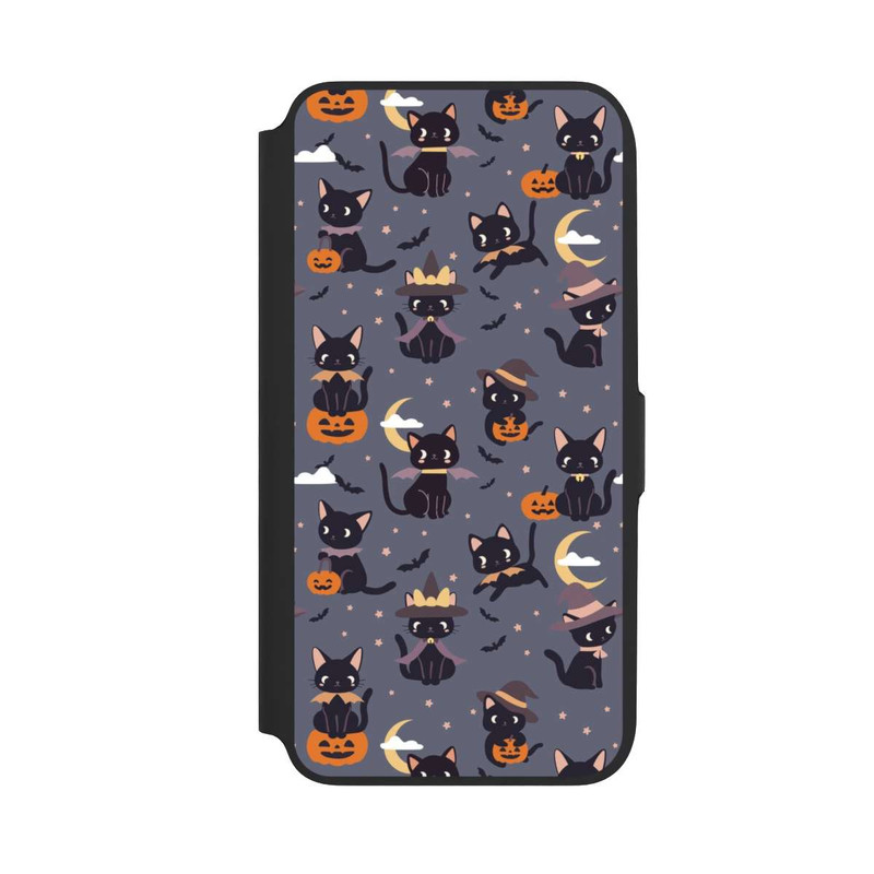 Galaxy A16 5G NIVOflip Cute Halloween Witch Cats and Pumpkins