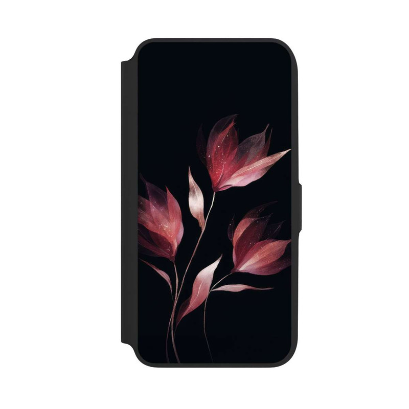 Galaxy A16 5G NIVOflip Burgunderrote Blume Negativ