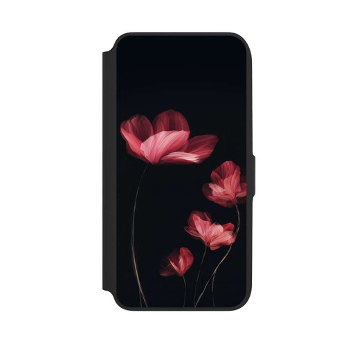 Samsung Galaxy A16 5G NIVOflip Burgunder Blüten schwarz