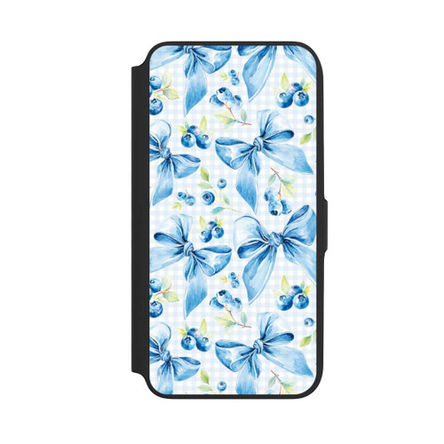 Samsung Galaxy A16 5G NIVOflip Blaue Schleifen und Blaubeeren mit KI