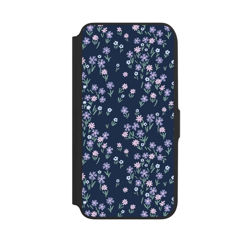 Galaxy A16 5G NIVOflip Dark Blue Floral Theme