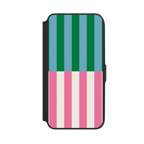 Samsung Galaxy A16 5G NIVOflip Motif Rayé Vert Rose