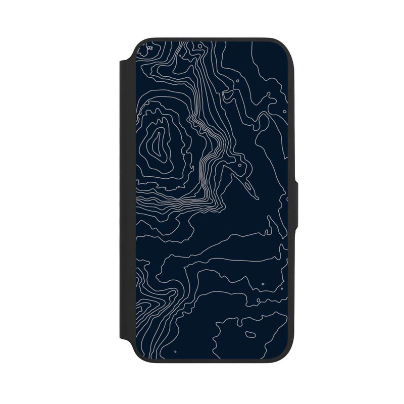 Galaxy A16 5G NIVOflip Berg Höhenlinien Dunkel