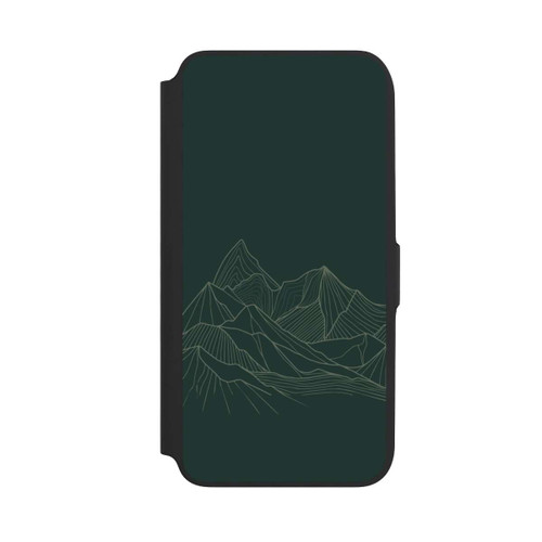 Samsung Galaxy A16 5G NIVOflip Berg Line Art Grün