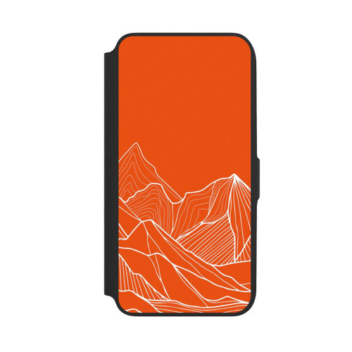 Samsung Galaxy A16 5G NIVOflip Höhenlinien Berg Orange