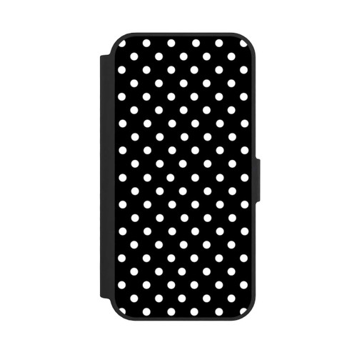 Apple iPhone 16e NIVOflip Confettis blancs sur fond noir