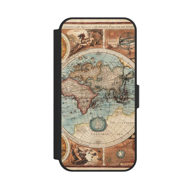 iPhone 16e NIVOflip Vintage Weltkarte