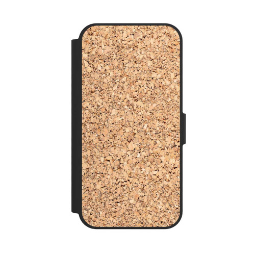 Apple iPhone 16e NIVOflip Kork Holzlook