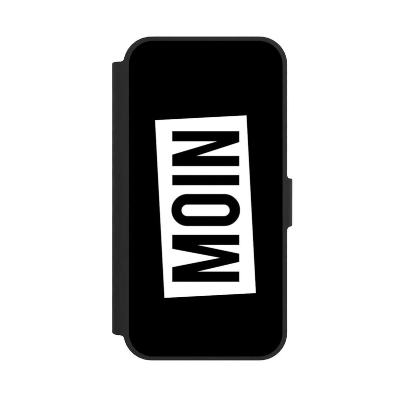 iPhone 16e NIVOflip Moin auf Schwarz